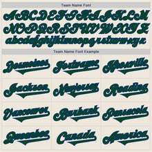Load image into Gallery viewer, Custom Cream Green-Royal Authentic Two Tone Baseball Jersey
