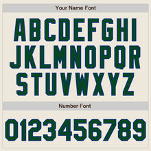 Load image into Gallery viewer, Custom Cream Green-Royal Authentic Two Tone Baseball Jersey
