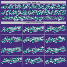 Laden Sie das Bild in den Galerie-Viewer, Custom Purple Teal-White Authentic Two Tone Baseball Jersey
