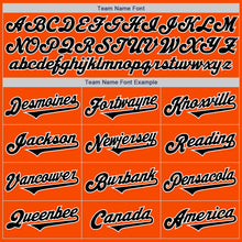Load image into Gallery viewer, Custom Orange Black-White Authentic Two Tone Baseball Jersey
