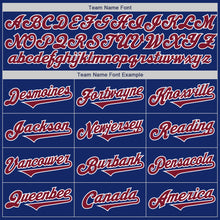Load image into Gallery viewer, Custom Royal Crimson-White Authentic Two Tone Baseball Jersey
