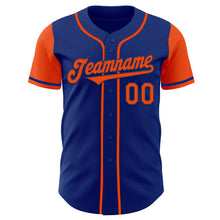 Load image into Gallery viewer, Custom Royal Orange Authentic Two Tone Baseball Jersey
