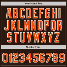 Load image into Gallery viewer, Custom Brown Orange-White Authentic Two Tone Baseball Jersey
