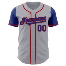 Charger l&#39;image dans la galerie, Custom Gray Royal-Red Authentic Two Tone Baseball Jersey
