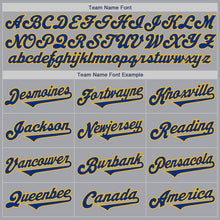 Charger l&#39;image dans la galerie, Custom Gray Royal-Gold Authentic Two Tone Baseball Jersey
