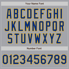 Charger l&#39;image dans la galerie, Custom Gray Royal-Gold Authentic Two Tone Baseball Jersey
