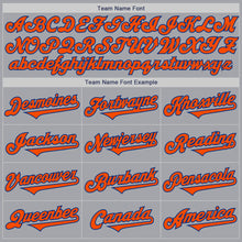 Charger l&#39;image dans la galerie, Custom Gray Orange-Royal Authentic Two Tone Baseball Jersey
