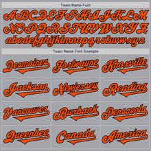 Charger l&#39;image dans la galerie, Custom Gray Orange-Black Authentic Two Tone Baseball Jersey
