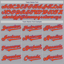 Charger l&#39;image dans la galerie, Custom Gray Orange-Purple Authentic Two Tone Baseball Jersey
