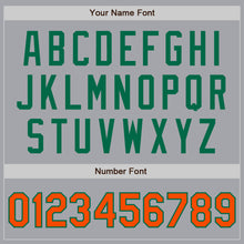 Charger l&#39;image dans la galerie, Custom Gray Orange-Kelly Green Authentic Two Tone Baseball Jersey
