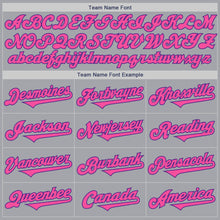 Charger l&#39;image dans la galerie, Custom Gray Pink-Purple Authentic Two Tone Baseball Jersey
