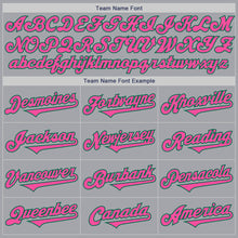 Charger l&#39;image dans la galerie, Custom Gray Pink-Kelly Green Authentic Two Tone Baseball Jersey
