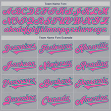 Charger l&#39;image dans la galerie, Custom Gray Pink-Teal Authentic Two Tone Baseball Jersey
