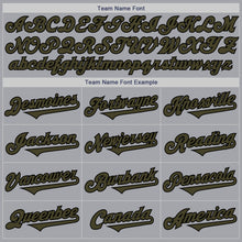 Charger l&#39;image dans la galerie, Custom Gray Olive-Black Authentic Two Tone Baseball Jersey
