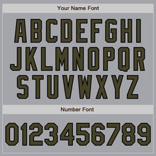 Charger l&#39;image dans la galerie, Custom Gray Olive-Black Authentic Two Tone Baseball Jersey
