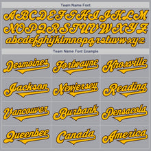 Charger l&#39;image dans la galerie, Custom Gray Gold-Brown Authentic Two Tone Baseball Jersey
