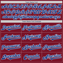 Загрузить изображение в средство просмотра галереи, Custom Crimson Royal-White Authentic Two Tone Baseball Jersey
