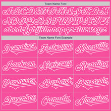 Load image into Gallery viewer, Custom Pink White Authentic Two Tone Baseball Jersey

