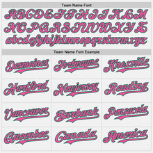 Charger l&#39;image dans la galerie, Custom White Pink Pinstripe Kelly Green Authentic Two Tone Baseball Jersey
