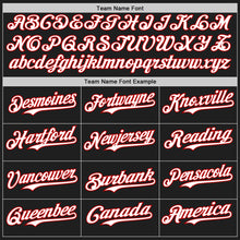 Load image into Gallery viewer, Custom Black Red Pinstripe White Authentic Two Tone Baseball Jersey

