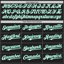 Load image into Gallery viewer, Custom Black Kelly Green Pinstripe White Authentic Two Tone Baseball Jersey
