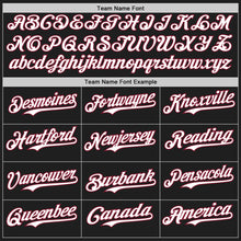Load image into Gallery viewer, Custom Black Crimson Pinstripe White Authentic Two Tone Baseball Jersey
