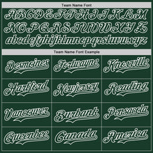 Load image into Gallery viewer, Custom Green White Pinstripe White Authentic Two Tone Baseball Jersey
