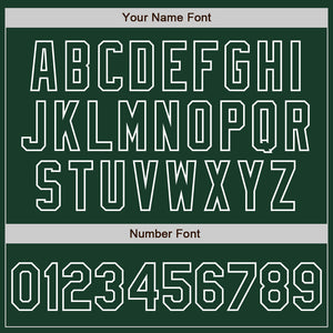 Custom Green White Pinstripe White Authentic Two Tone Baseball Jersey