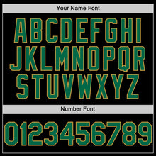 Load image into Gallery viewer, Custom Black Kelly Green-Old Gold Digital Camo Two Tone Authentic Baseball Jersey
