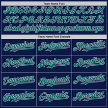 Charger l'image dans la galerie, Custom Navy Teal Gray-White Digital Camo Two Tone Authentic Baseball Jersey
