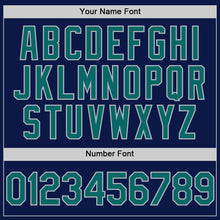 Charger l'image dans la galerie, Custom Navy Teal Gray-White Digital Camo Two Tone Authentic Baseball Jersey
