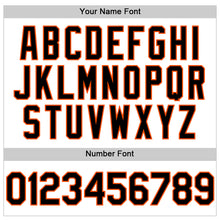 Load image into Gallery viewer, Custom White Black Pinstripe Orange Authentic Sleeveless Baseball Jersey
