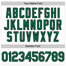 Load image into Gallery viewer, Custom White Black Pinstripe Kelly Green Authentic Sleeveless Baseball Jersey
