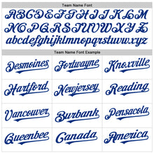 Load image into Gallery viewer, Custom White Royal Pinstripe Royal Authentic Sleeveless Baseball Jersey

