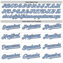 Load image into Gallery viewer, Custom White Light Blue Pinstripe Steel Gray Authentic Sleeveless Baseball Jersey
