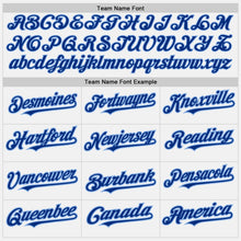 Charger l&#39;image dans la galerie, Custom White (Royal Light Blue Pinstripe) Royal-Light Blue Authentic Baseball Jersey
