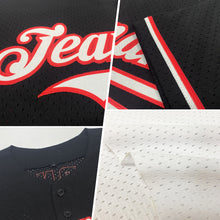 Load image into Gallery viewer, Custom White Purple-Pink Mesh Authentic Throwback Baseball Jersey

