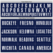 Charger l&#39;image dans la galerie, Custom White Light Blue-Navy Authentic Baseball Jersey
