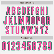 Загрузить изображение в средство просмотра галереи, Custom White Pink-Kelly Green Authentic Baseball Jersey
