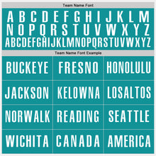 Laden Sie das Bild in den Galerie-Viewer, Custom White Pink-Teal Authentic Baseball Jersey
