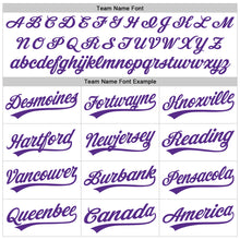 Laden Sie das Bild in den Galerie-Viewer, Custom White Purple Authentic Throwback Baseball Jersey
