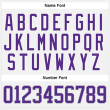 Загрузить изображение в средство просмотра галереи, Custom White Purple-Gray Hockey Jersey
