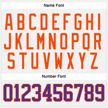 Загрузить изображение в средство просмотра галереи, Custom White Purple-Orange Hockey Jersey
