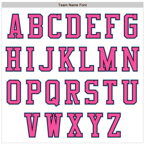Custom White Light Blue Black-Pink Authentic Baseball Jersey