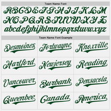 Load image into Gallery viewer, Custom White Green Authentic Baseball Jersey
