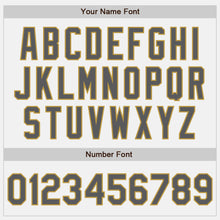 Load image into Gallery viewer, Custom White Steel Gray-Old Gold Authentic Baseball Jersey
