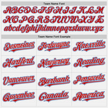 Load image into Gallery viewer, Custom White Red-Royal Authentic Baseball Jersey
