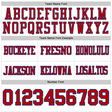 Load image into Gallery viewer, Custom White Red-Royal Authentic Football Jersey
