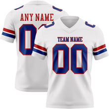 Загрузить изображение в средство просмотра галереи, Custom White Royal-Red Authentic Football Jersey

