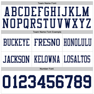 Custom White Navy Mesh Authentic Football Jersey